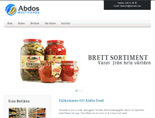 Tablet Screenshot of abdosfood.se